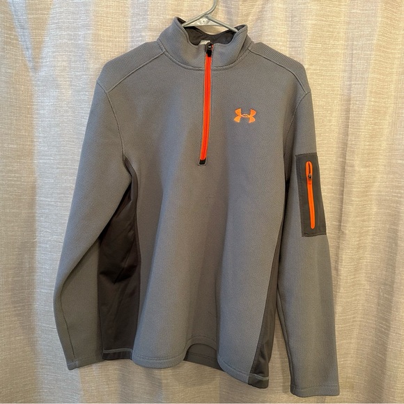 Under Armour 1/4 Zip Sweater Men’s Size Medium Gray. (55) - Picture 1 of 2